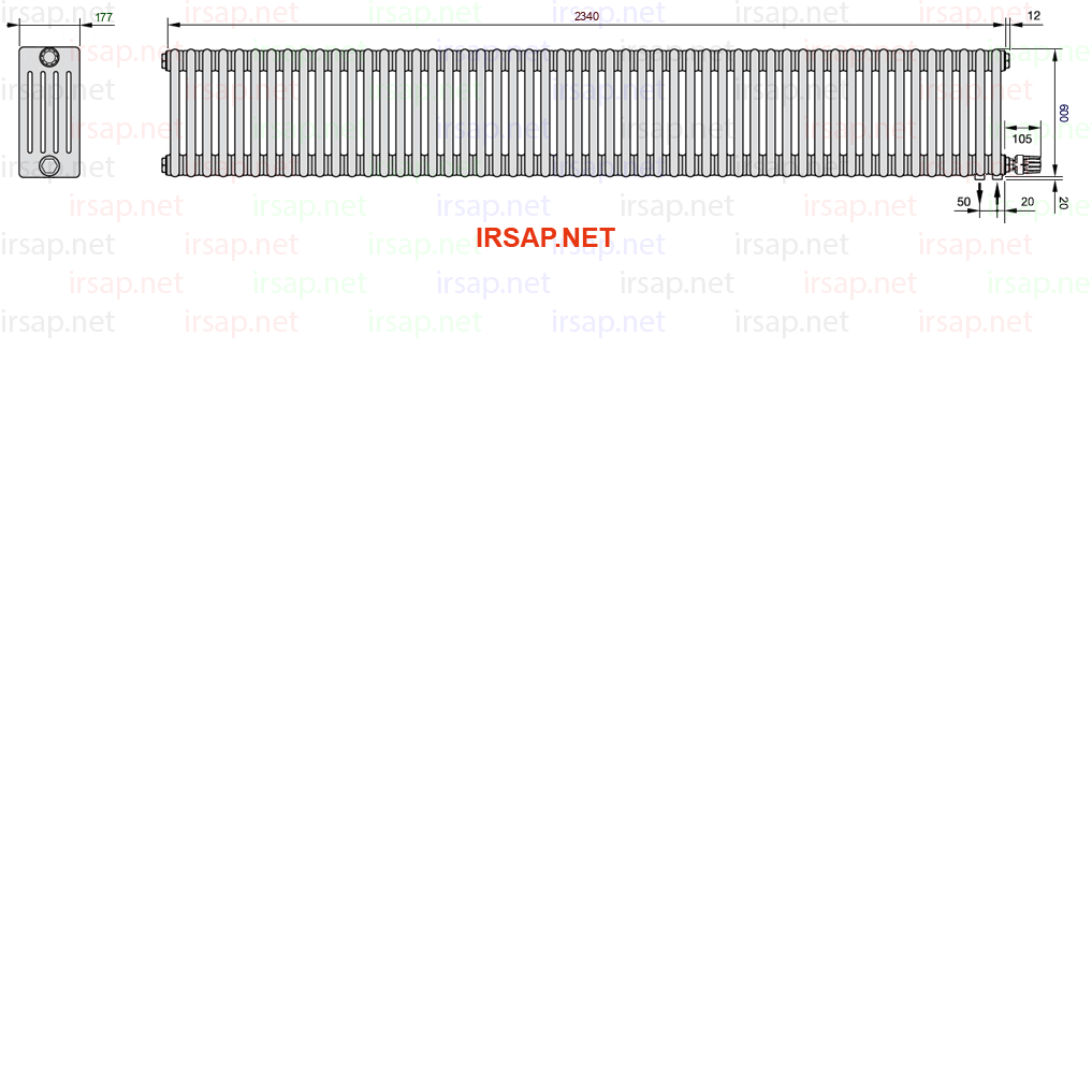 Радиатор IRSAP Tesi 50600/52 T26 CL 01